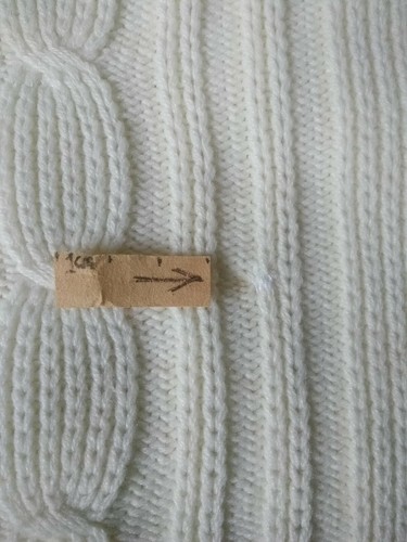 TARGET vintage mens size 18 100cm jumper 80s cable knit cream acrylic retro - Picture 6 of 7