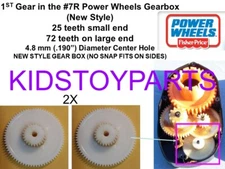 PAIR OF Power Wheels First Gear #1 for 7R TYPE Hurricane Escalade Dune F150