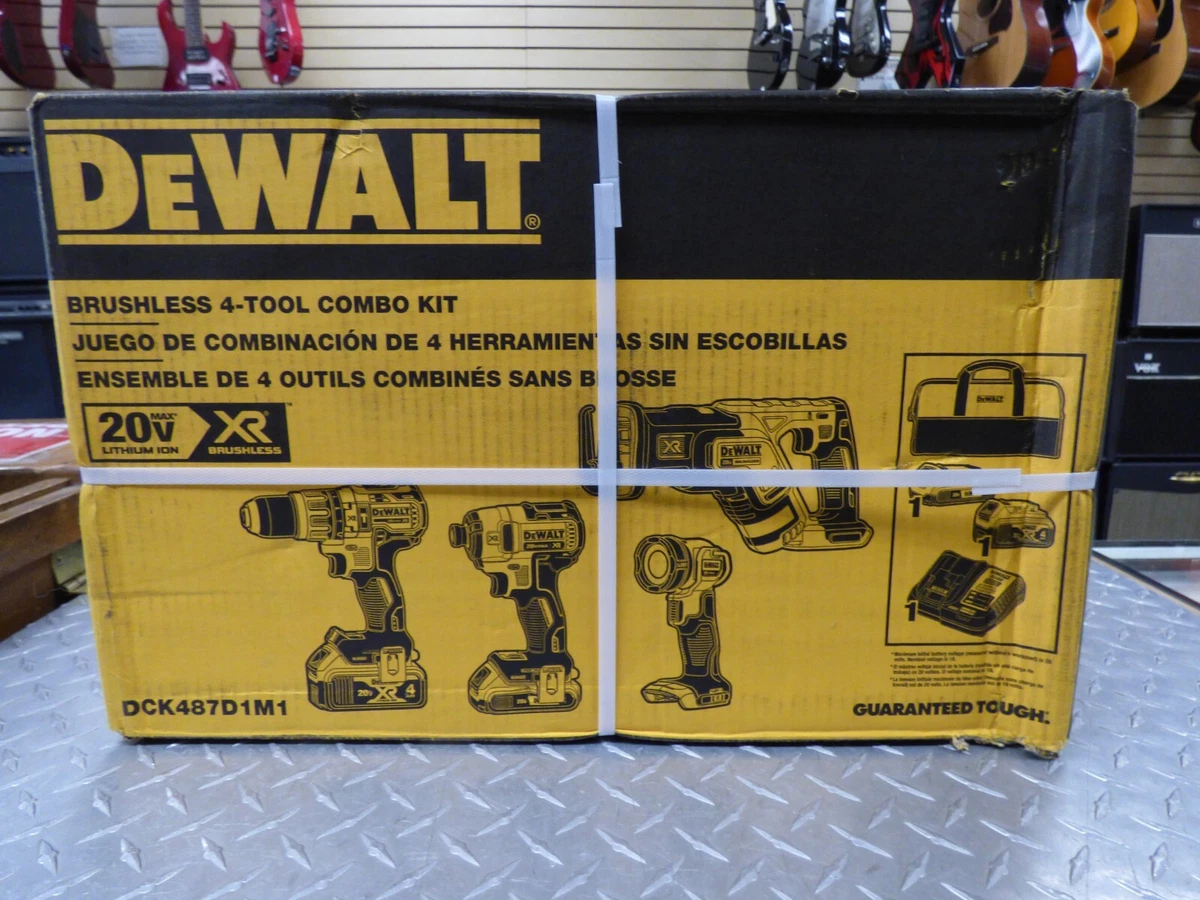 DEWALT DCK487D1M1 20V Max Brushless 4 tool Combo Kit BRAND NEW FREE SHIPPING