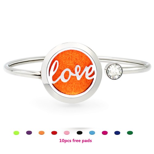 25mm  Rotatable Perfume Bangle Bracelet  Diffuser Essential Aromatherapy Locket - Picture 45 of 209