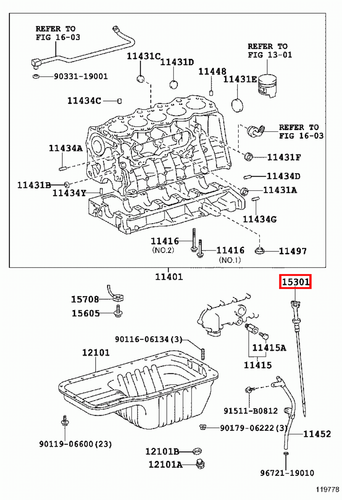 Genuine LandCruiser 80 75 70 Series 1HZ 1PZ 1HD T Engine Oil Level Dipstick - Picture 11 of 16
