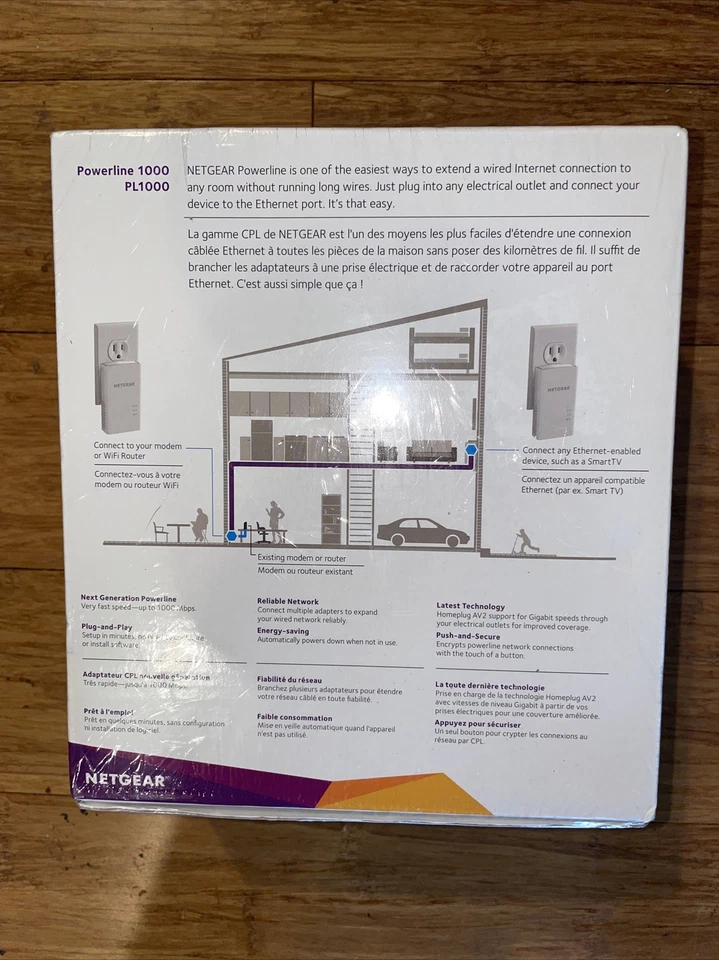 NETGEAR  PL1000100PAS 1000 Mbps Gigabit Port - Image 2 of 4