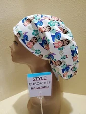 Lilo & Stitch Women's Euro/Chef Surgical Scrub Hat/Cap Handmade