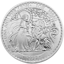 🔥 2022 1 oz St. Helena Silver Una and The Lion Coin (BU) 🔥