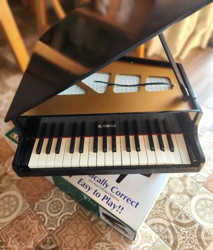 KAWAI Mini Grand Piano No.1141 32keys Educational Toy BLACK Used Good Condition - Picture 2 of 7
