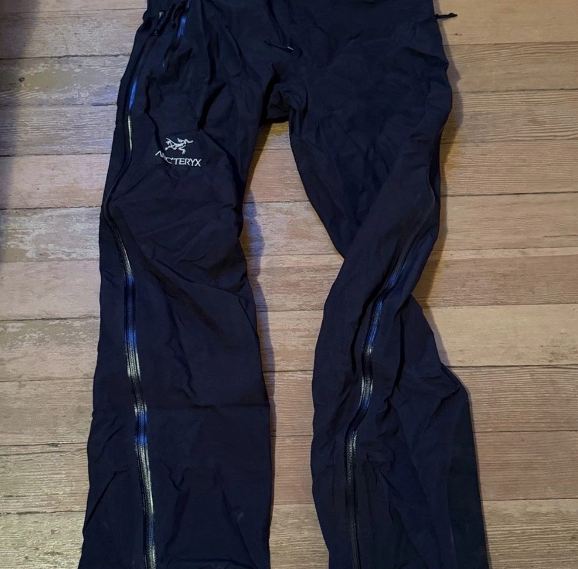 Arc'teryx Sidewinder SV Theta Bib Pants Vtg Goretex Pro Shell Ski Bib Black Rain