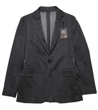 J Ferrar Men's Charcoal 360 Knit Stretch Slim Fit Blazer Jacket Size S 34/36 Reg