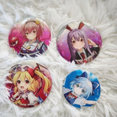 Touhou Projekt Abzeichen Set Cirno Fran Sasori Reisen Inaba Pin Anstecker NTSCJ