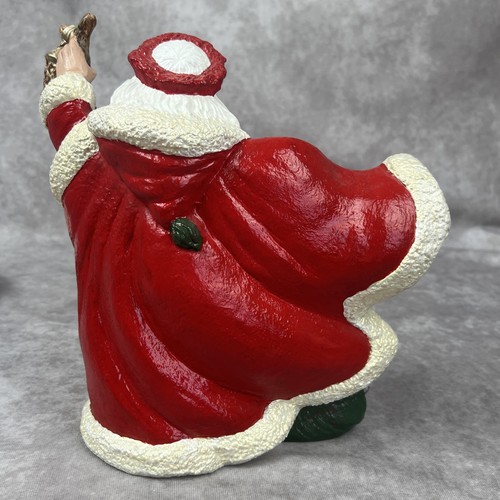 Christmas Gare Mold Old World Santa Claus Lantern Ceramic Bisque VTG - Picture 3 of 8