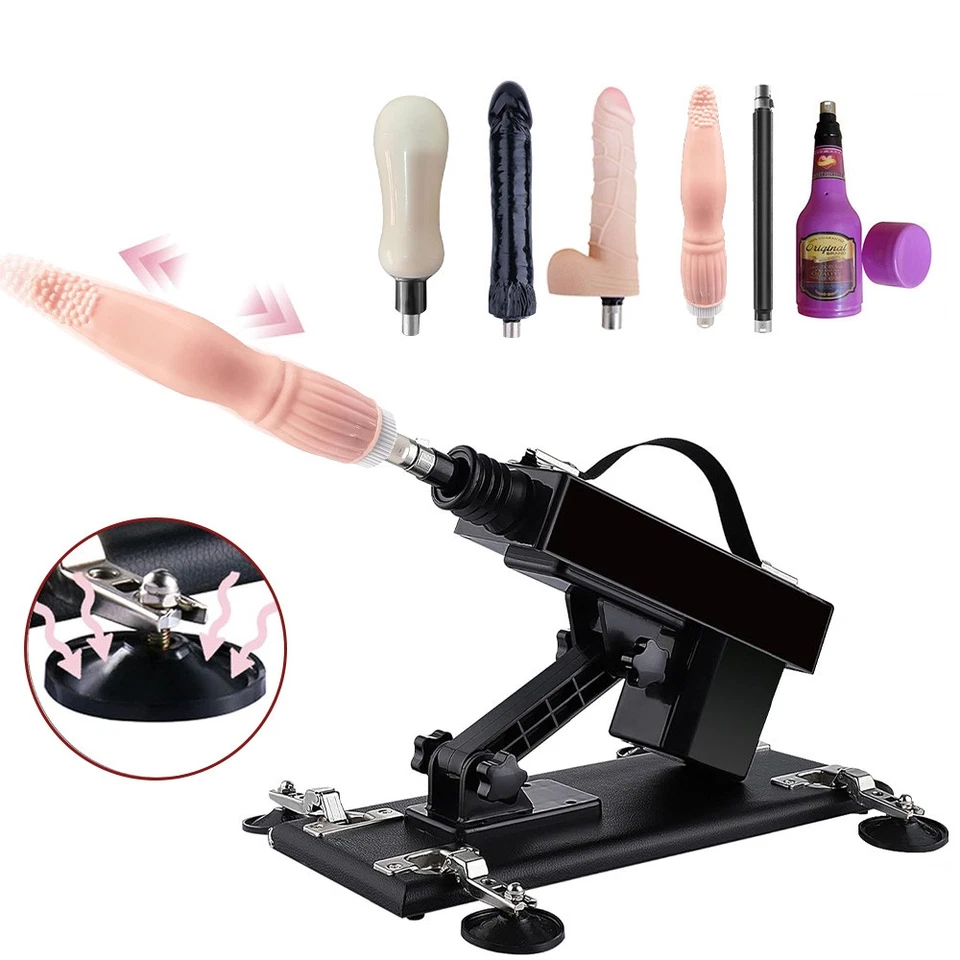 Sexmaschine für Männer Automatischer Fickmaschine Sexspielzeug mit 5 Aufsätzen - Bild 3 von 4