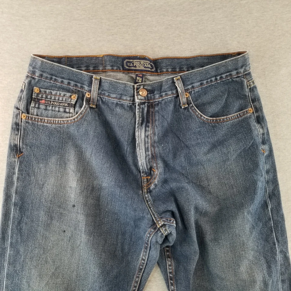 US Polo Assn. Jeans Mens Sz 36x30 VTG Dark Wash 100%Cotton Normcore Durable Nice - Image 2 of 4