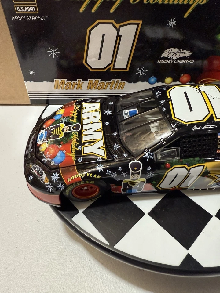 RARO* Mark Martin #6 ARMY SAM BASS HOLIDAY 2007 1/24 Nascar Diecast Foto 4 de 4