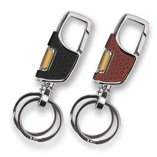  Heavy Duty Key Chain, 2 Pack Car Key Chains with 2 Metal Key Rings Carabiner 
