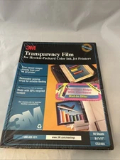 3M Transparency Film For HP Ink Jet Printers 8.5"x11" 50 Sheets CG3460 New