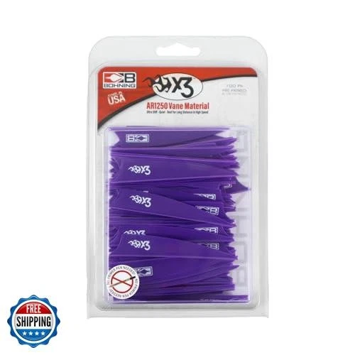 Paleta Bohning X3, 3", púrpura, 100 unidades Foto 3 de 4