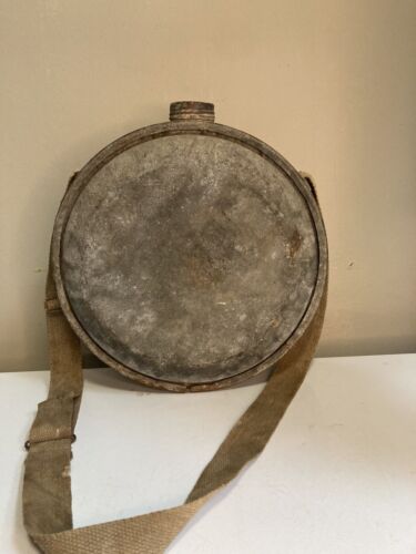 Vintage Military Canteen Army Issued Water Flask Holder With Strap - Picture 5 of 16