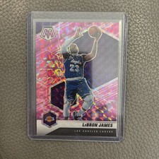 LeBron James Prizm 👑 2020-21 Mosaic #81 Pink Camo #81 All Time Scoring Champ