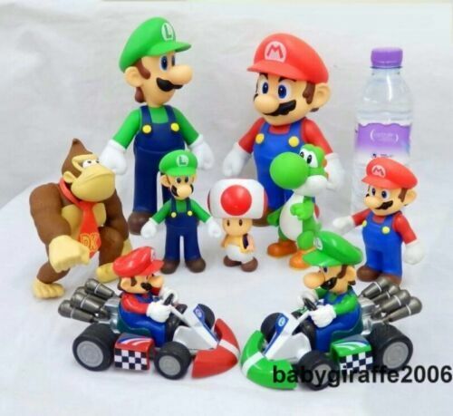 10 PCS Super Mario Luigi Yoshi Toad Princesa Wario DK Goomba Mario Luigi  Fire - Super Size Figure Collection - Colecionáveis - Magazine Luiza