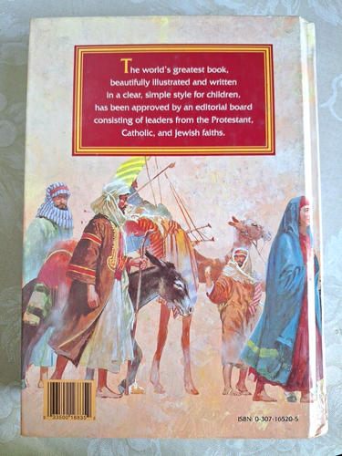 Vtg The Childrens Bible 1993 Golden Press Hardcover Full Color Illustrated Book - Picture 2 of 3