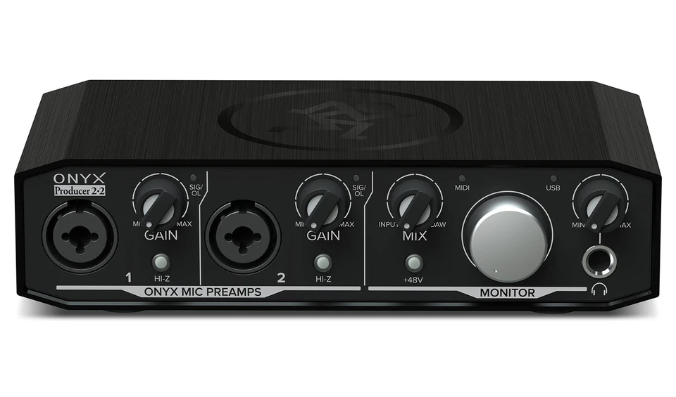 Mackie Onyx Producer 2.2 2x2 USB Audio MIDI Recording Studio Interface + Stand - Image 3 of 4