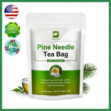 Natural Wild Pine Needle Tea 42 Bags,Rich In Vitamin A&C,Strengthen Immunity
