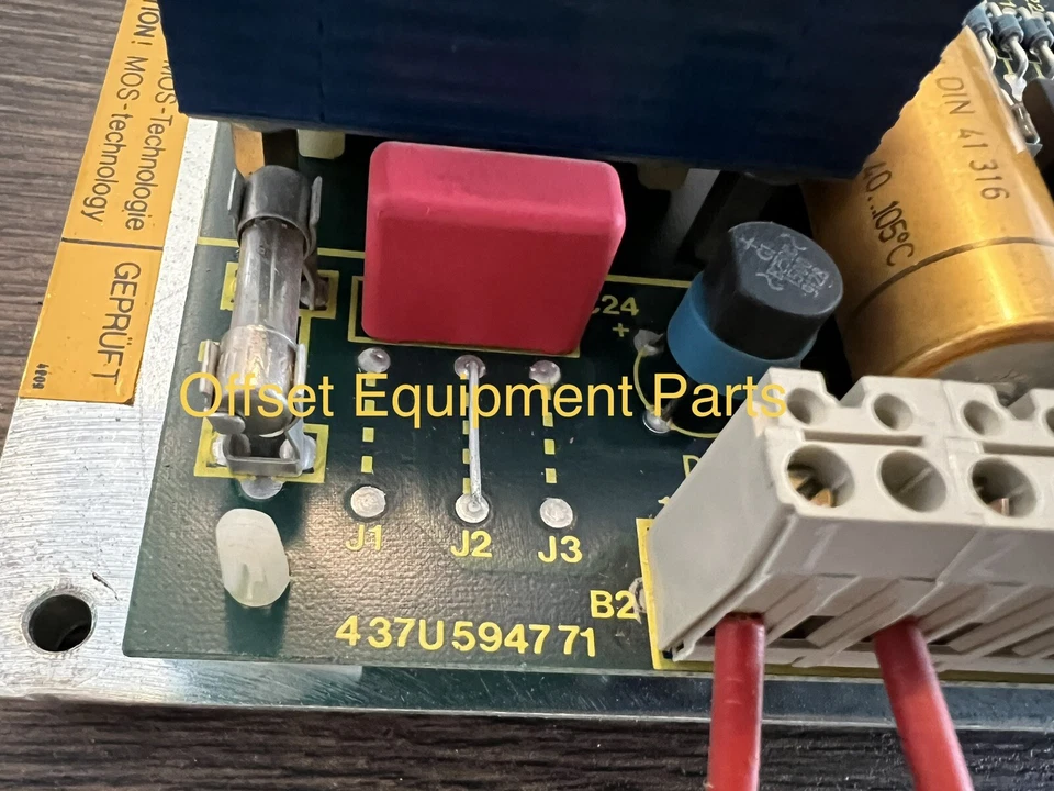 Electrical Board for a Man Roland 900 700 or 300 part # C37U594770 - Image 3 of 3