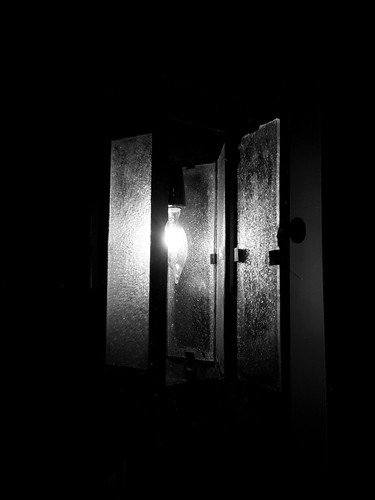 antique steel exterior lantern sconce 1910's, original. Porch light rar - Picture 15 of 22