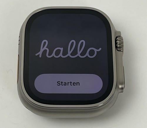 Apple Watch Ultra 2 Cellular 49mm Titanium White Ocean Band OVP TOP vom Händler - Afbeelding 4 van 21