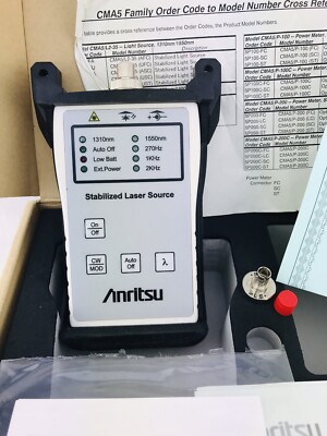 Anritsu CMA5 Stabilized Laser Source 5L35-TU Fiber Optic UPC Calibration Papers