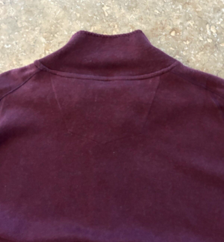 Robert Graham Rose Skull Half Zip Pullover Sweater Men's XL Bordeaux $145 NWT - Picture 9 of 9
