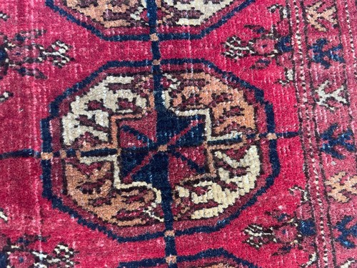 3.3 x 5.10 ft. Rare Afghan Nomadic Handmade Rug, Turkmen Unique Vintage Rug. - Picture 11 of 21