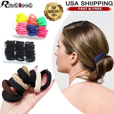 Men Women Hair Ties Soft Seamless Hair Bands Fr Thick Thin Hair Ponytail Holders