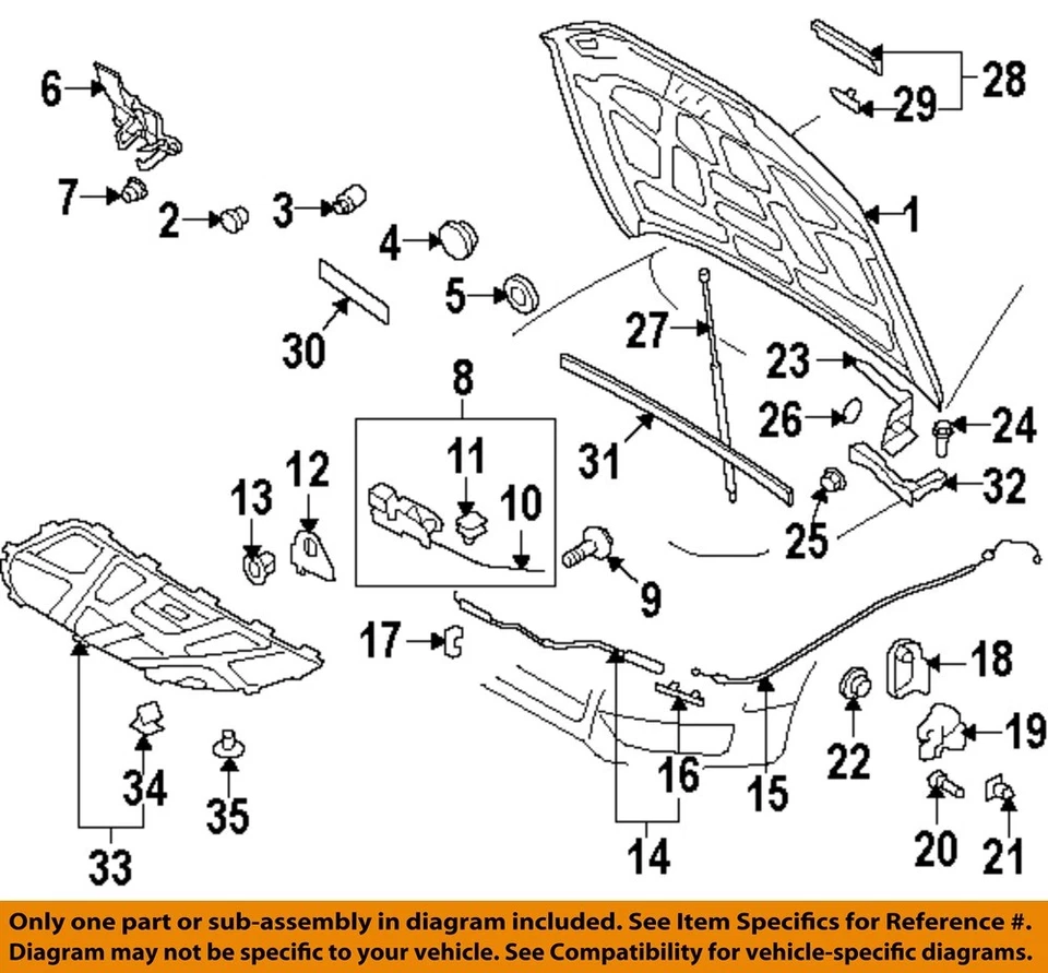 Used Hood fits: 2014 Audi A5 Grade A - Imagem 3 de 4