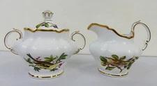Spode Copeland  "Audubon Birds" Y6466 Sugar Bowl & Creamer Set