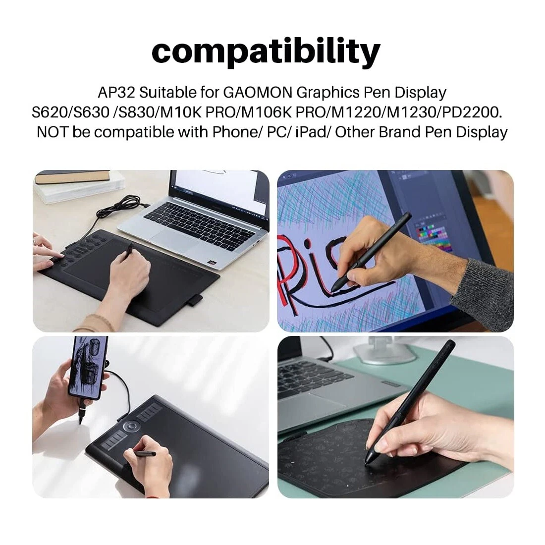 GAOMON S630 Small Portable Graphics Pen Tablet for Digital Drawing