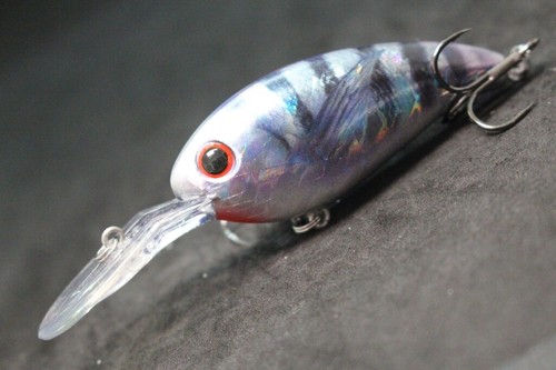 Crankbait Lures Fishing Lure wLure Deep Diver Lifelike 2X Hooks Wide Wobble HC55 - Picture 74 of 76