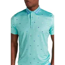 Redvanly Polo Golf Shirt Mens  L Langham Performance Purepoly Pool NEW NWT