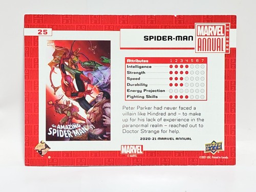2019-20 & 2020-21 Marvel Annual UPPER DECK Trading Cards You Pick! - Picture 81 of 151
