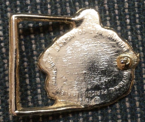 Vintage 1973 Superman Colored Belt Buckle Pyramid Belt Company Comic - Picture 6 of 6