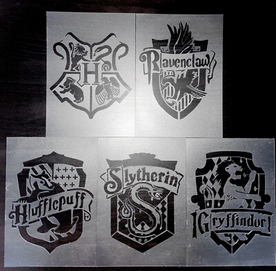a5 harry potter stencils wall furniture decor craft hogwarts template stencil ebay