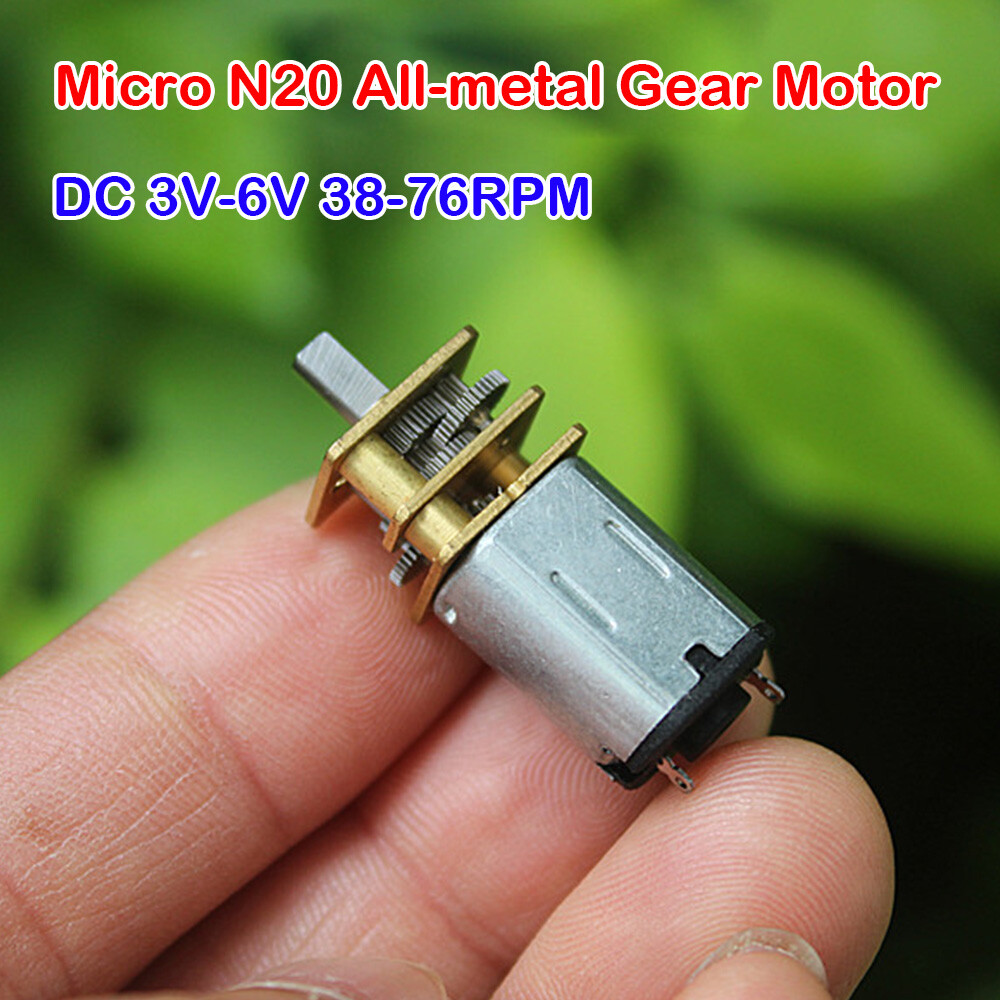 Mini N20 Full Metal Gear Motor, Dual Shaft Micro Gear Reduction Motor, DC 3V 3.7V 5V 1 Piece