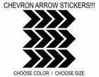 Chevron Arrow Stickers, Pick Size Color, USA, Racing Car Decal Vinyl Scrapbook