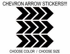Chevron Arrow Stickers, Pick Size Color, USA, Racing Car Decal Vinyl Scrapbook