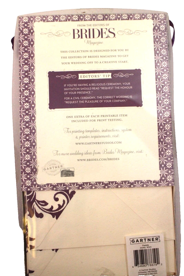 Kit de Invitación de Novias Invitaciones Imprimibles Tarjetas de Respuesta y Sobres Nuevo Foto 2 de 4