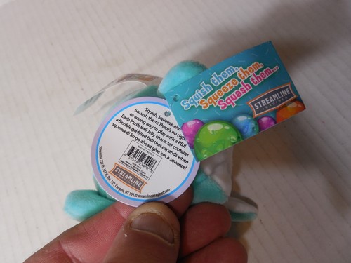 PBJ's Plush Ball Jellies Delphine Dolphin Squeeze Squish Ball - NEW w Tags PBJ - Picture 11 of 12