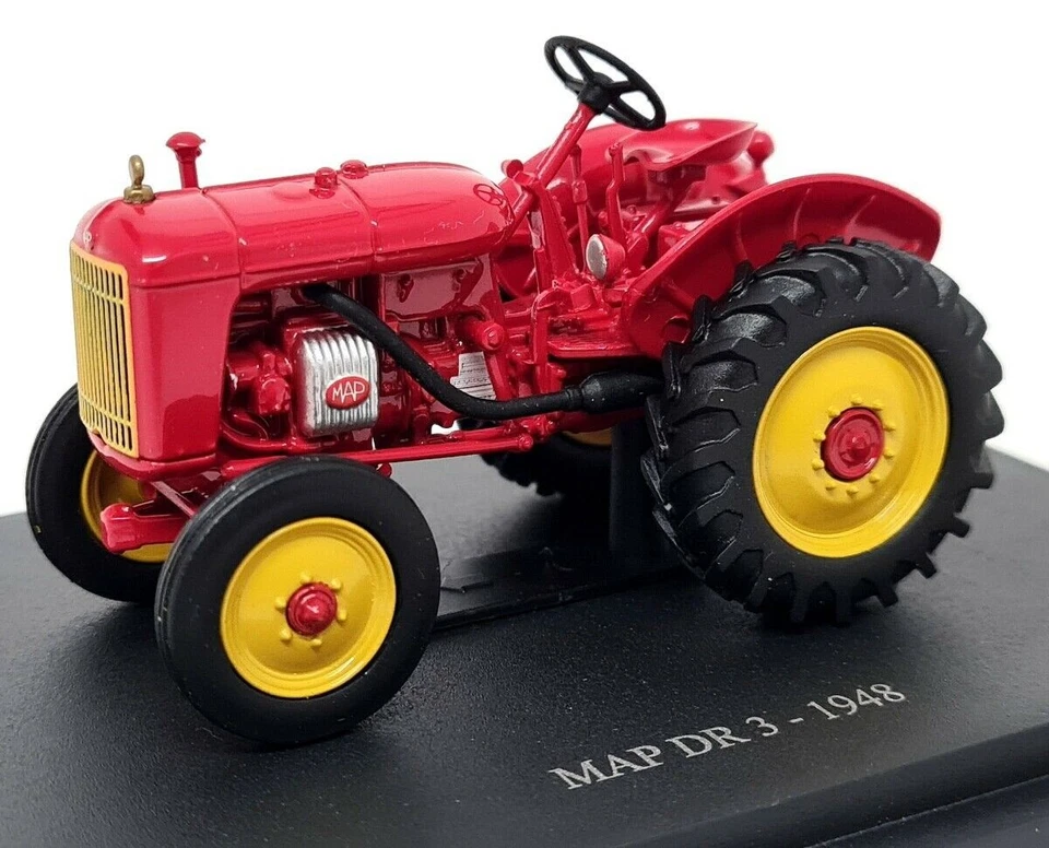 Hatchette 1/43 Scale - MAP DR 3 1948 Red Diecast & Plastic model tractor - Image 3 of 4