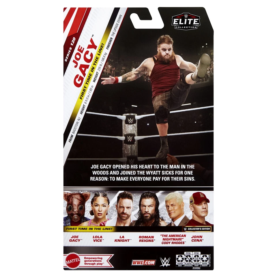 Figura de acción de lucha libre de juguete Mattel Joe Gacy - WWE Elite 120 Foto 2 de 3
