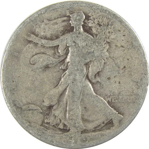 1919 D Liberty Walking Half Dollar AG About Good Silver SKU:I20049