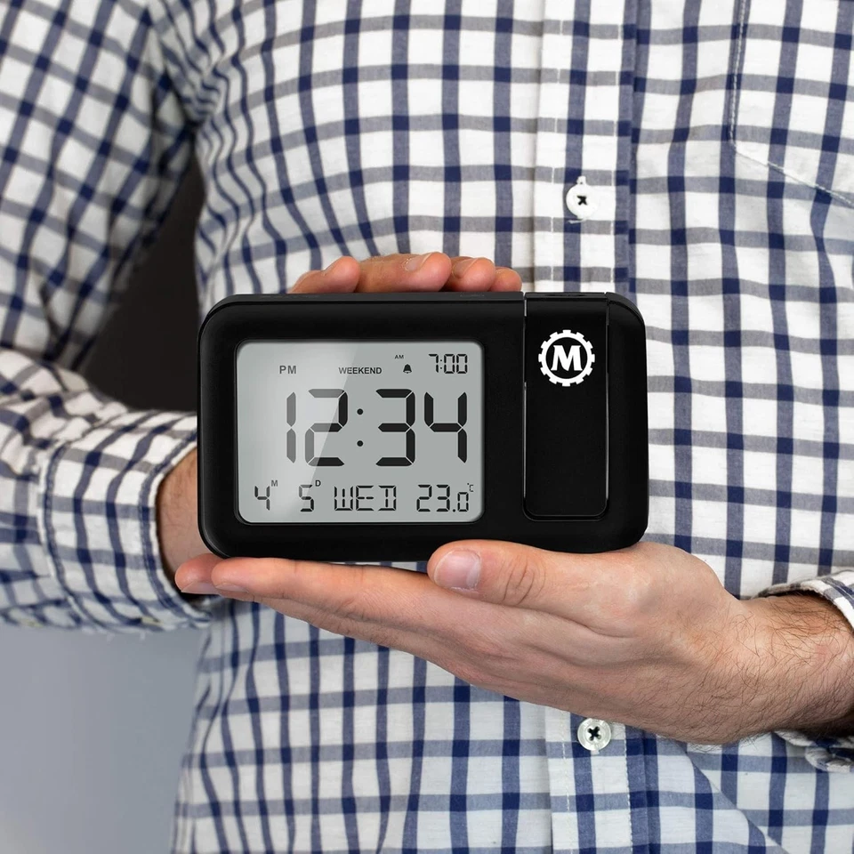 Reloj de Proyección MARATHON con Pantalla Grande y Retroiluminación Blanco Foto 4 de 4