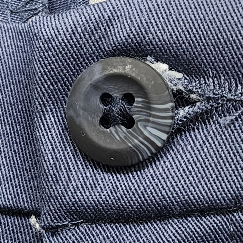 Pantalones HAGGAR Para Hombre 30X32 Azul Sin Hierro Premium Caqui Ajustados Calce Recto Elastizados Foto 2 de 4